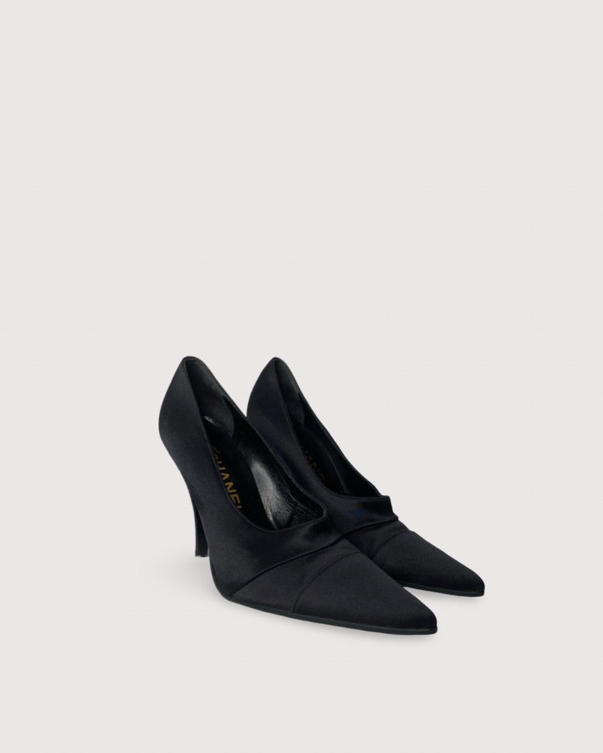 Chanel Court Heels Black 37