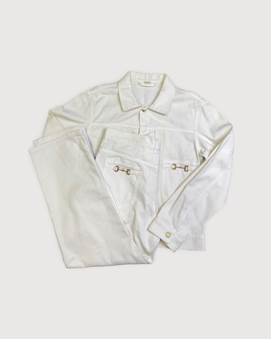 Gucci Denim Co-ord Cream M