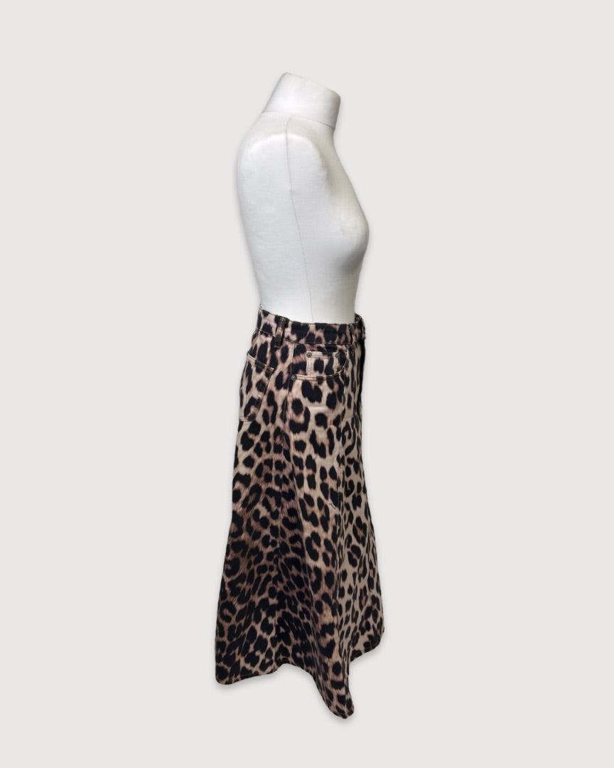 Leopard Ganni Skirt, 10