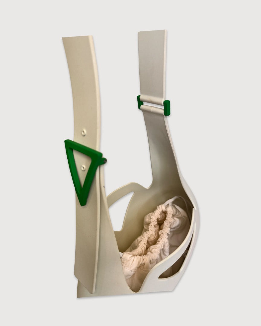 White Bottega Veneta Small Punch Rubber Shoulder Bag, 8