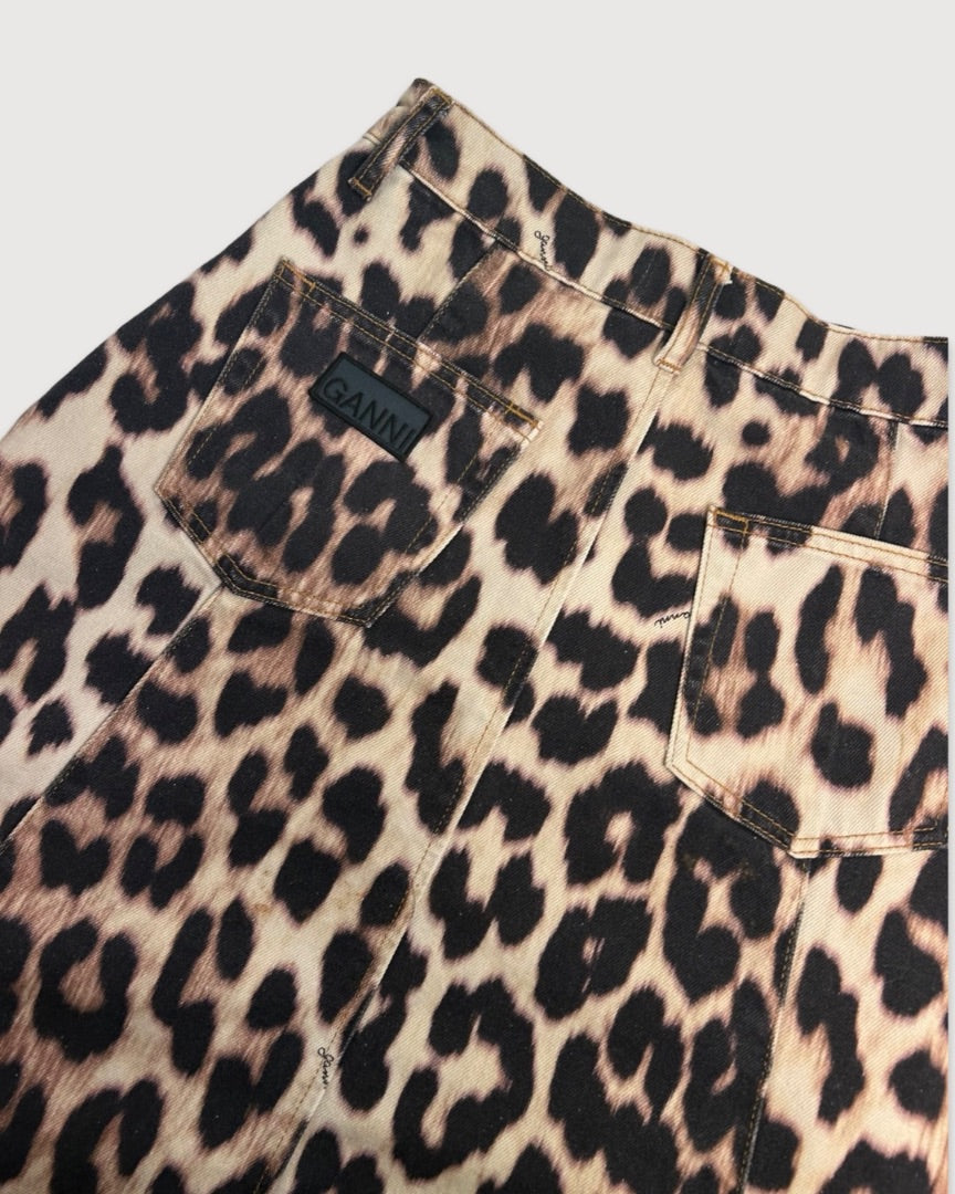 Leopard Ganni Skirt, 10