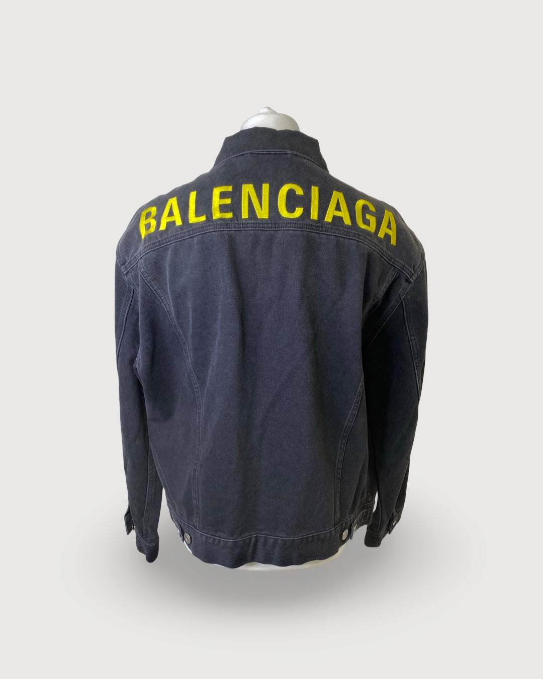 Balenciaga Denim Jacket Black L