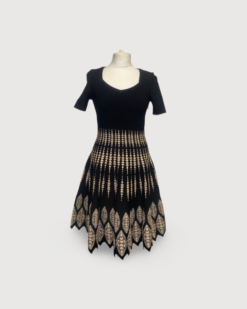 Alaia Dress Black/ Nude 12