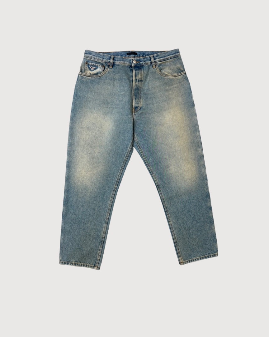 Blue Prada Straight Leg Jeans, 34