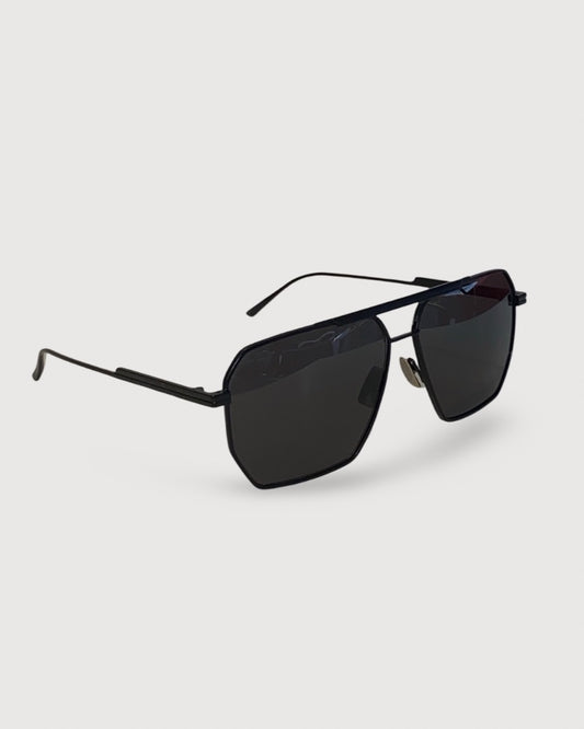 Black Bottega Veneta Square Sunglasses