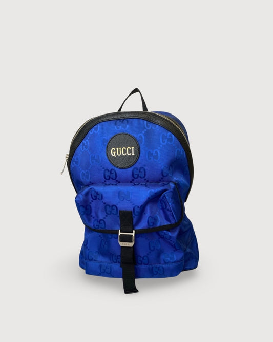 Blue Gucci Nylon Backpack