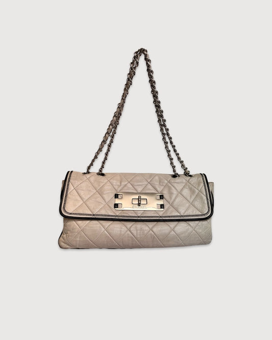 Cream Chanel Bag, East West