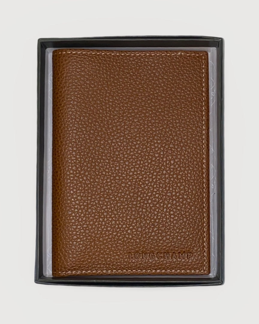 Tan Longchamp Passport Holder