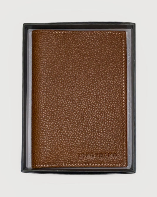 Tan Longchamp Passport Holder