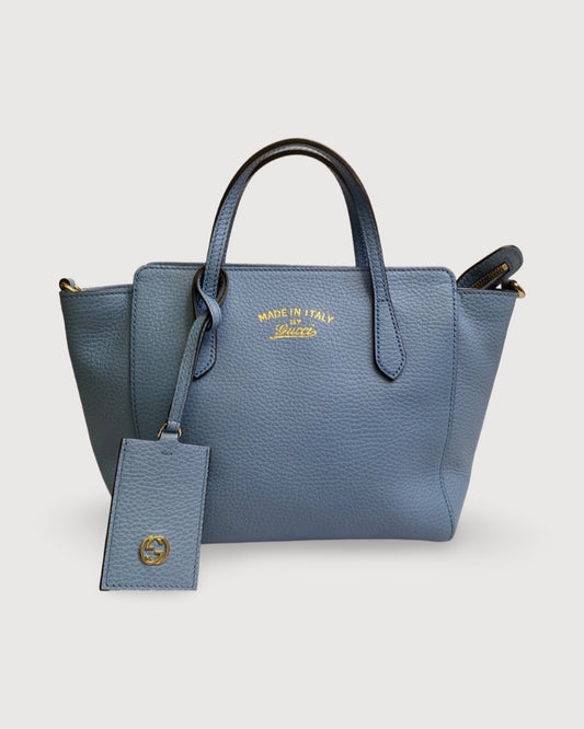 Blue Gucci Swing Shoulder Bag