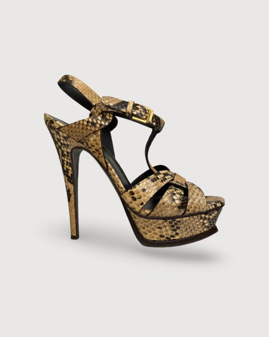 Python Saint Laurent Heels, 38