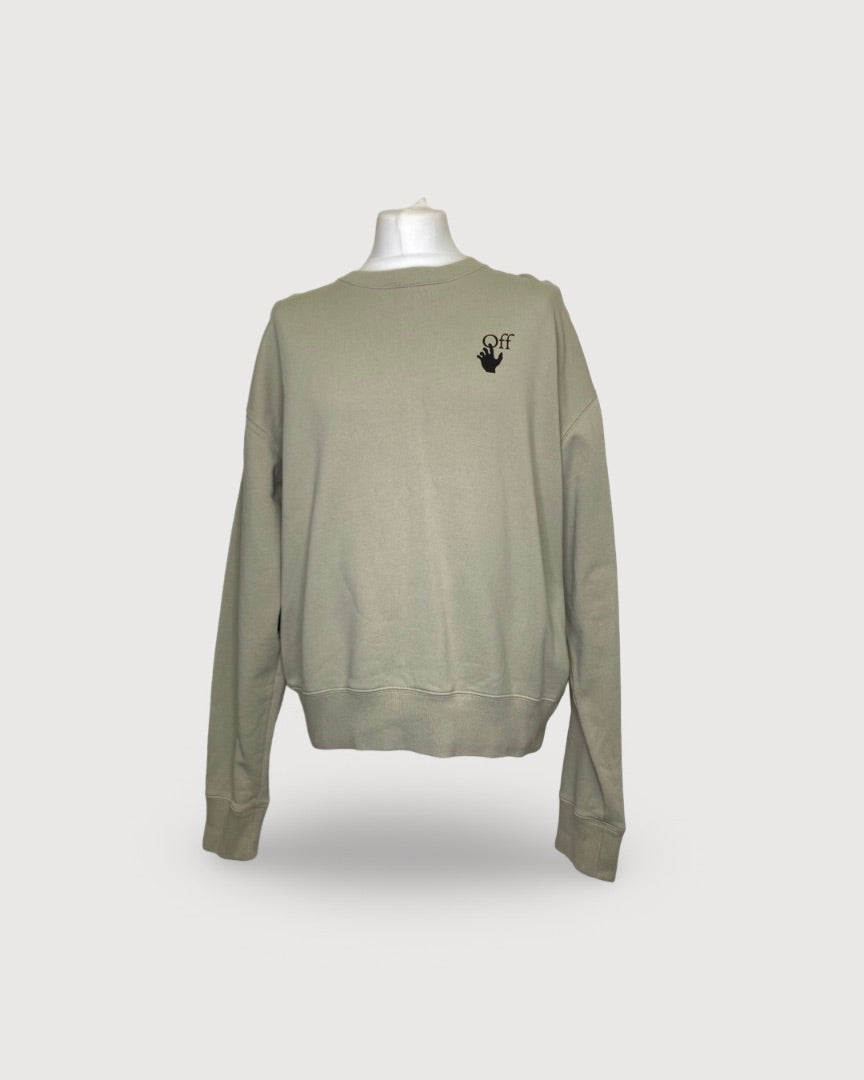 Off White Bubble Arrow Sweatshirt Green L