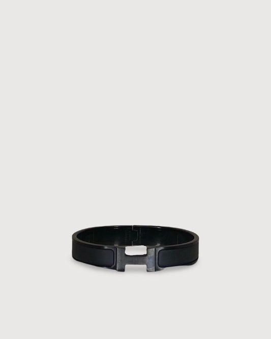 Black Mat Hermes Click HH So Black Bracelet