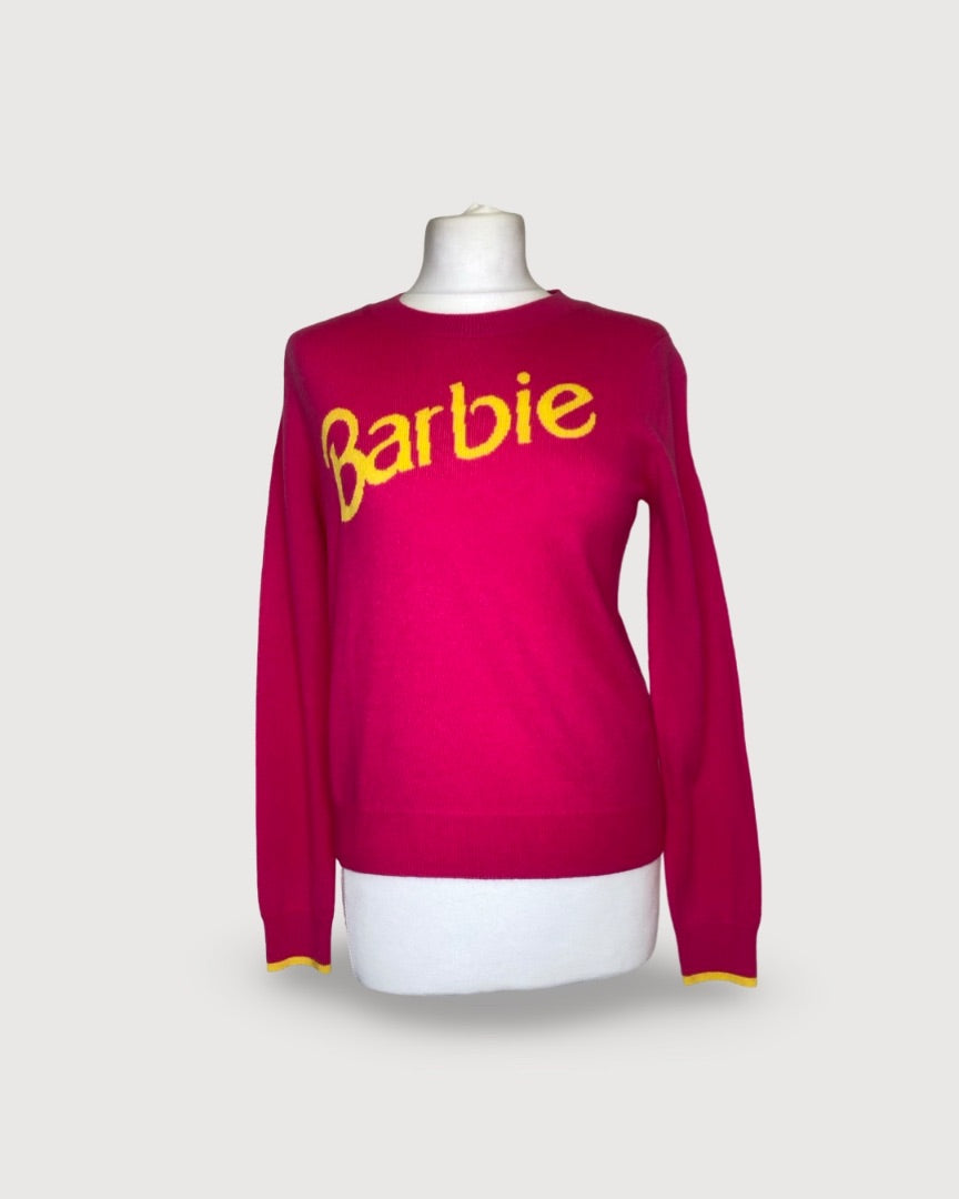 Pink/ Yellow Chinti & Parker Barbie Barbie Jumper, XS