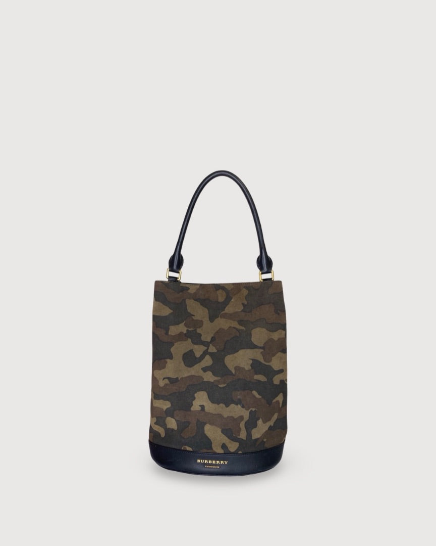 Burberry Camo Bucket Bag Camo