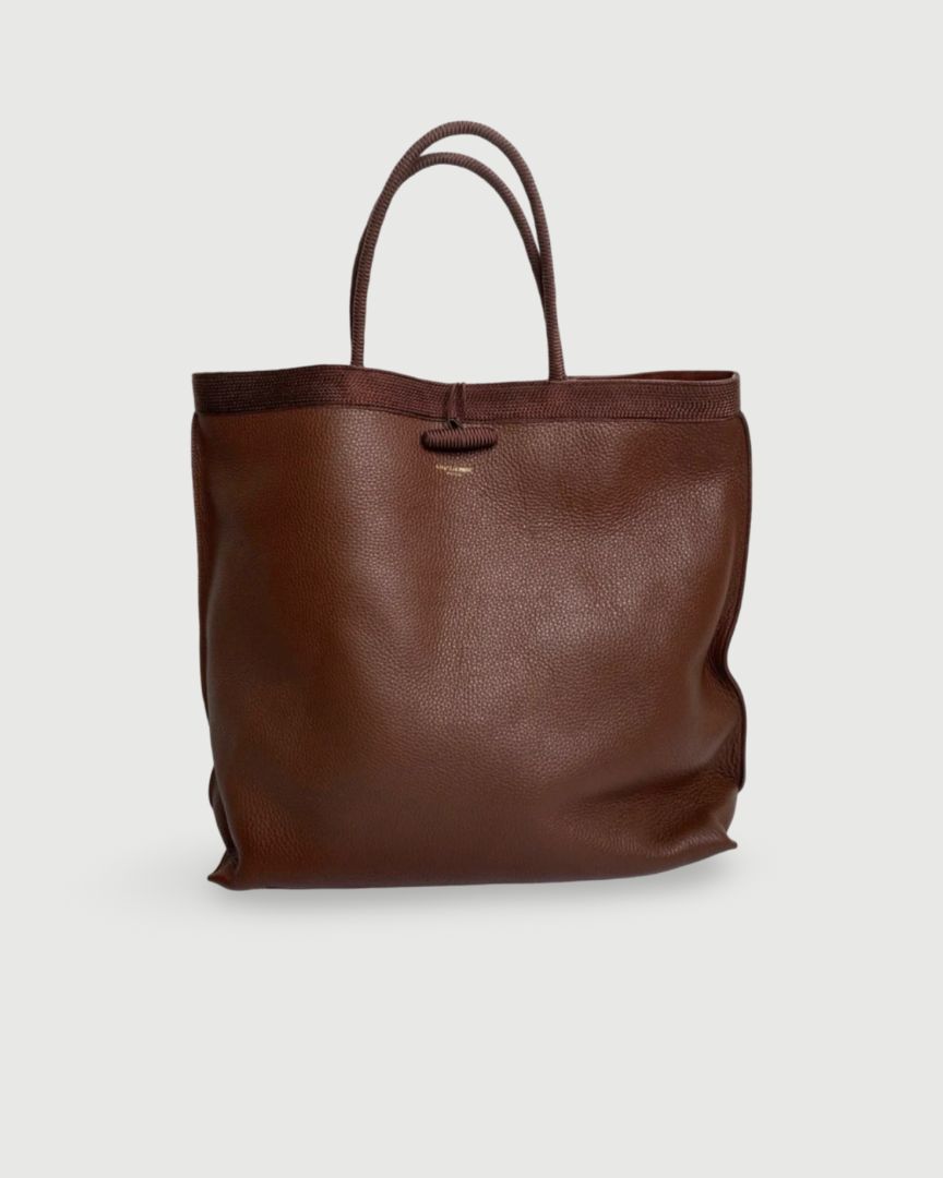 Brown Saint Laurent Patti Tote Bag