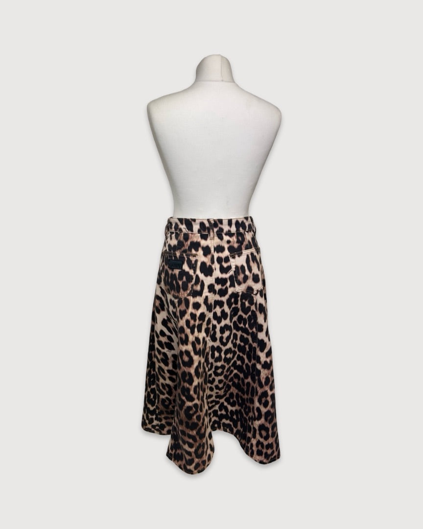 Leopard Ganni Skirt, 10