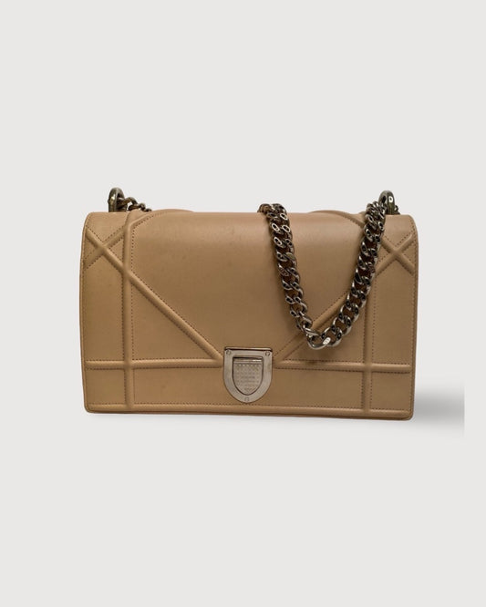 Beige Dior Diorama Crossbody Bag