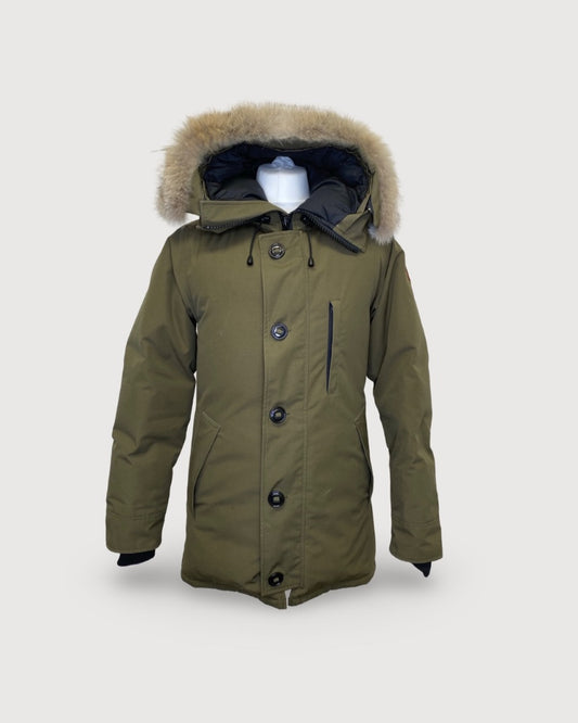 Khaki Canada Goose Parker with Fur, S