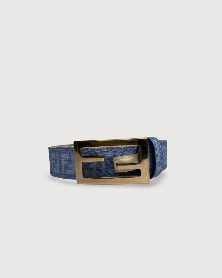 Blue Fendi Belt, 36inch