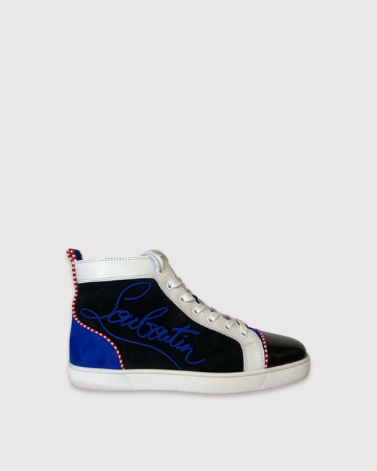 White/ Black/ Blue Christian Louboutin Trainers, 42