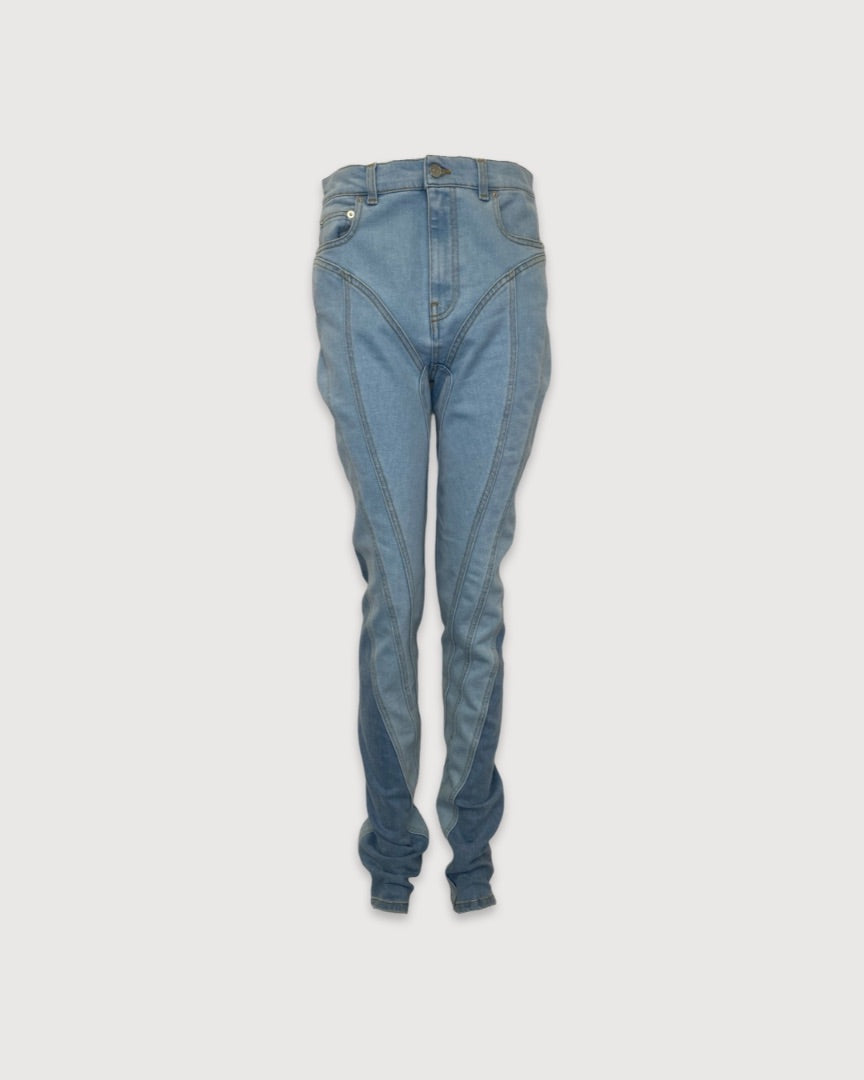 Blue Mugler Jeans, 10