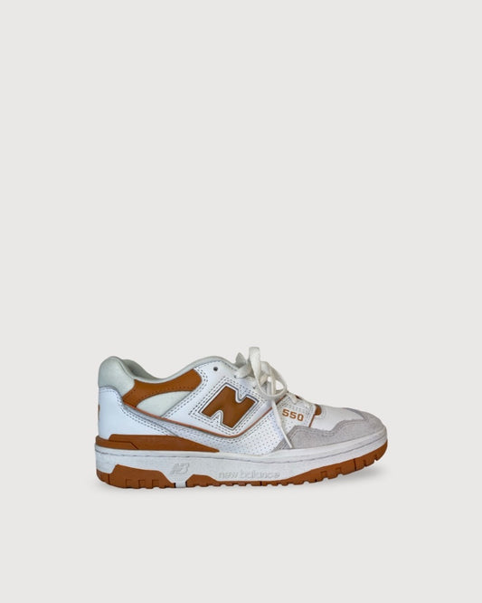 White / Orange New Balance Trainers, 6.5