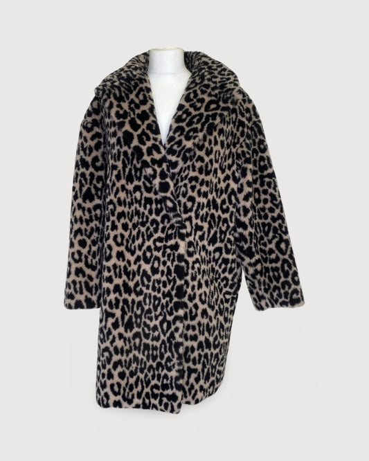 Leopard Print HarrisWharfLondon Faux Fur Jacket, 10