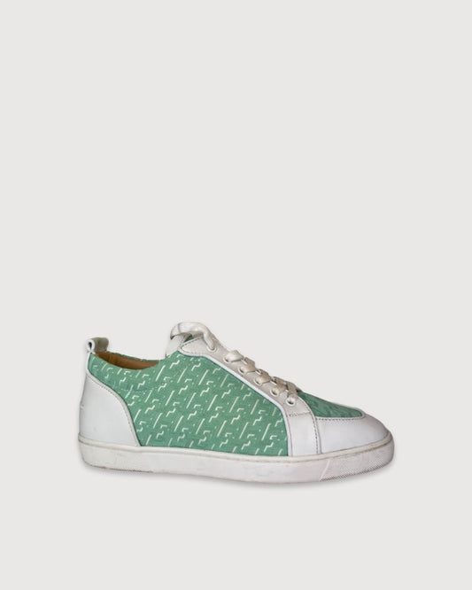 White/ Mint Christian Louboutin Trainers, 42.5