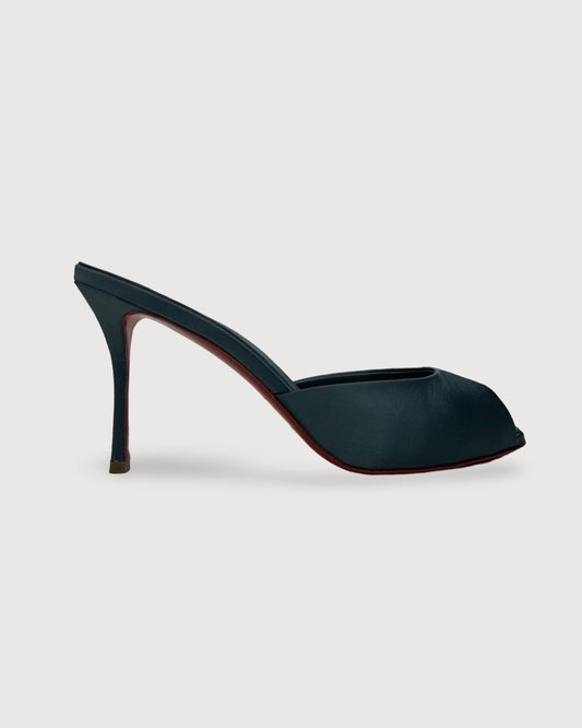 Blue Christian Louboutin Mule Heels, 7