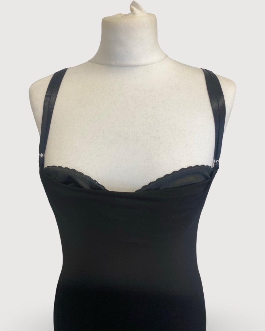 Dolce & Gabbana Bustier Slip Dress Black S