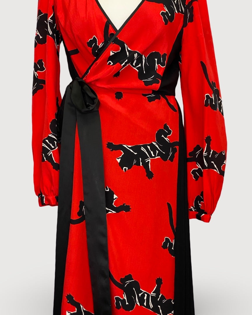 Diane Von Furstenberg Dress Red S