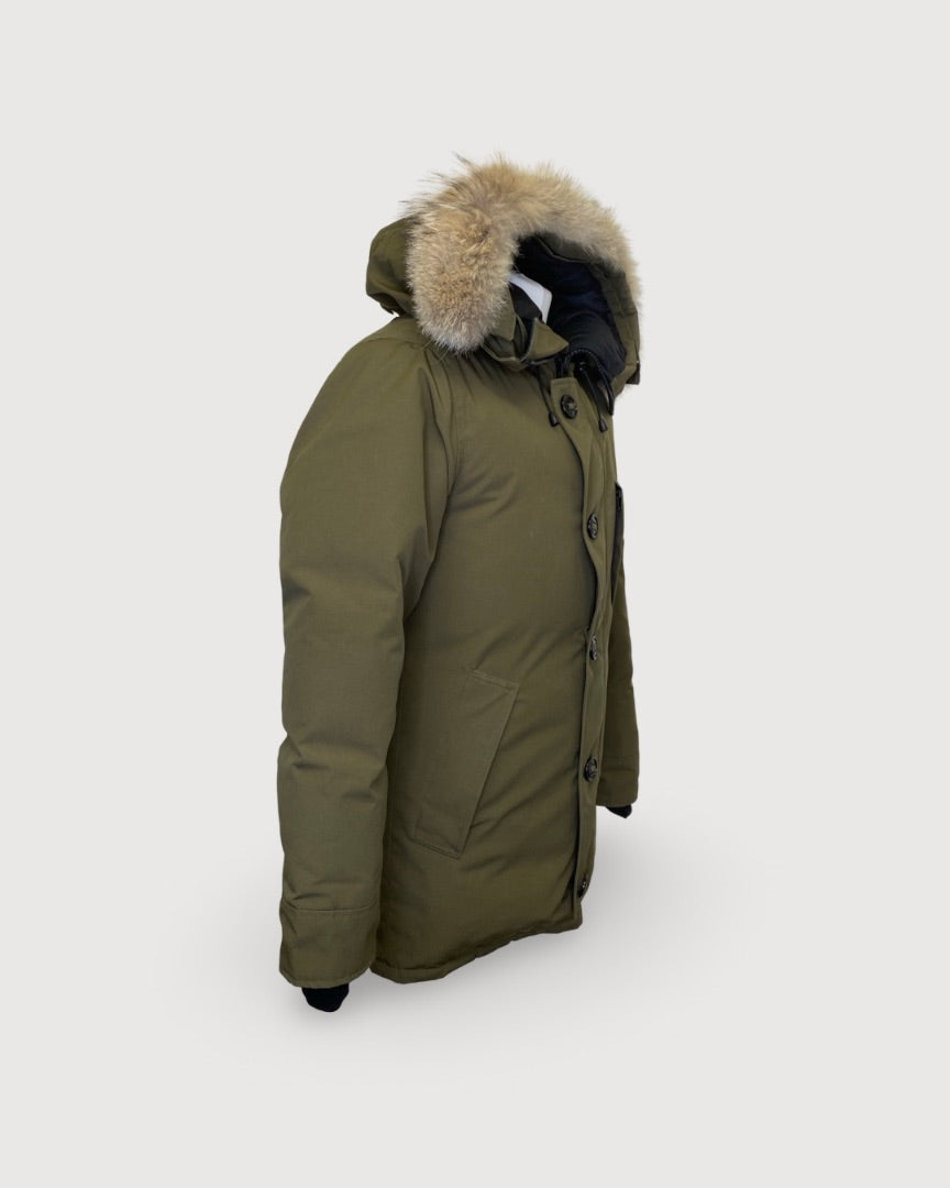 Khaki Canada Goose Parker with Fur, S