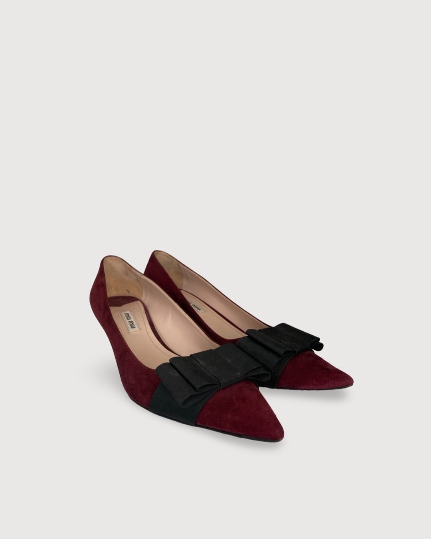 Burgundy Miu Miu Shoes, 41
