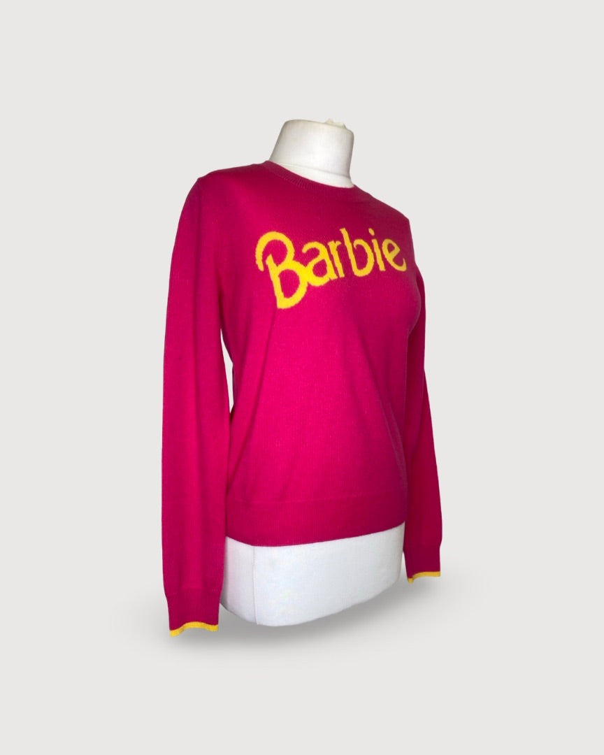 Pink/ Yellow Chinti & Parker Barbie Barbie Jumper, XS