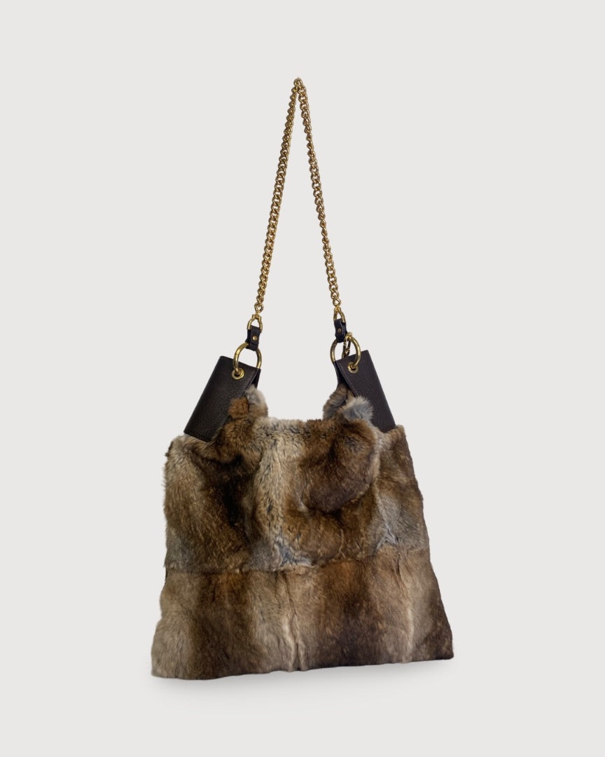 brown fur Dolce & Gabbana Bag