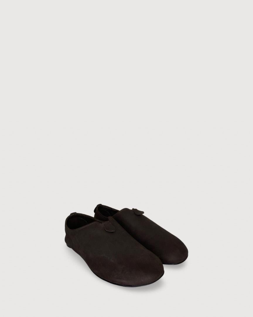 Loro Piana Floaty Nobuck Loafers Brown 36.5