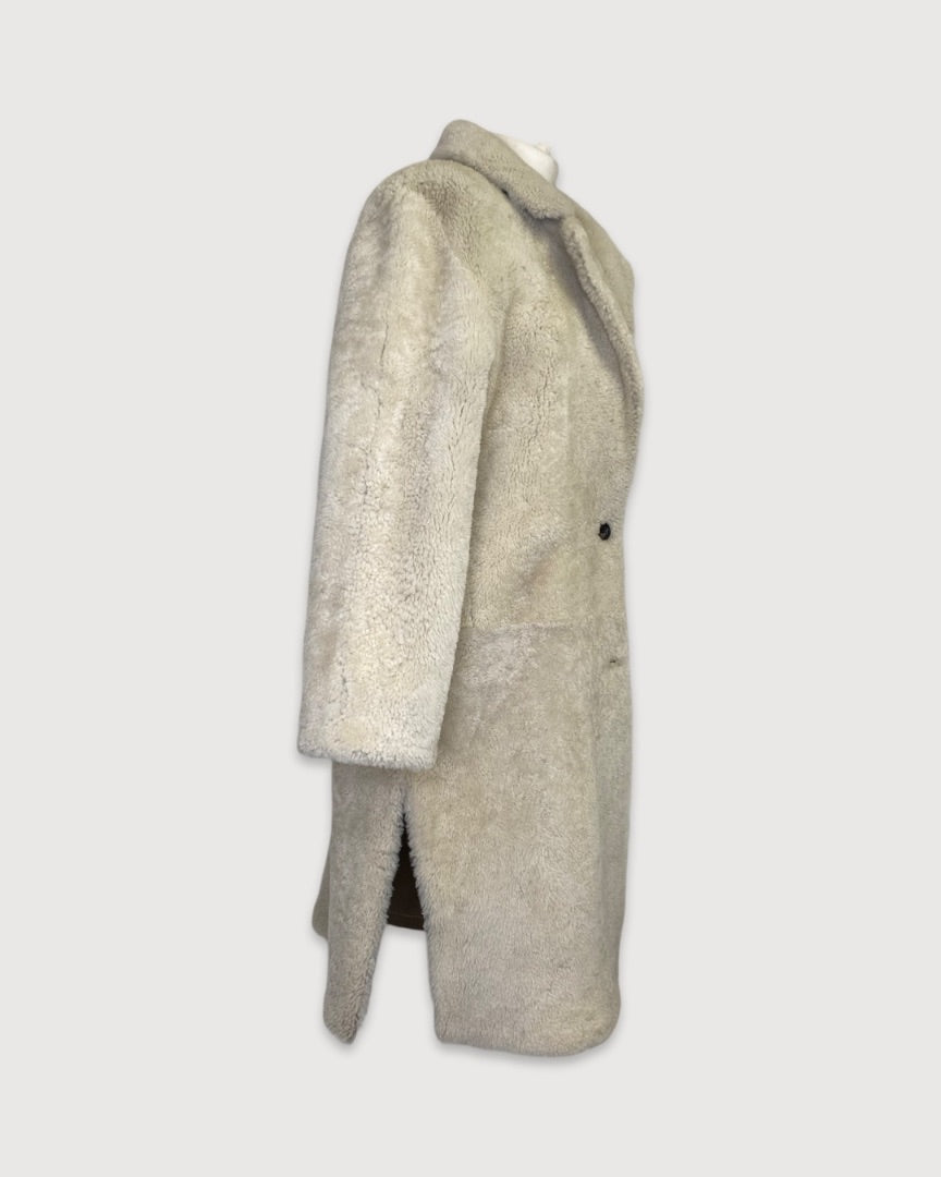 cream Allsaints Coat