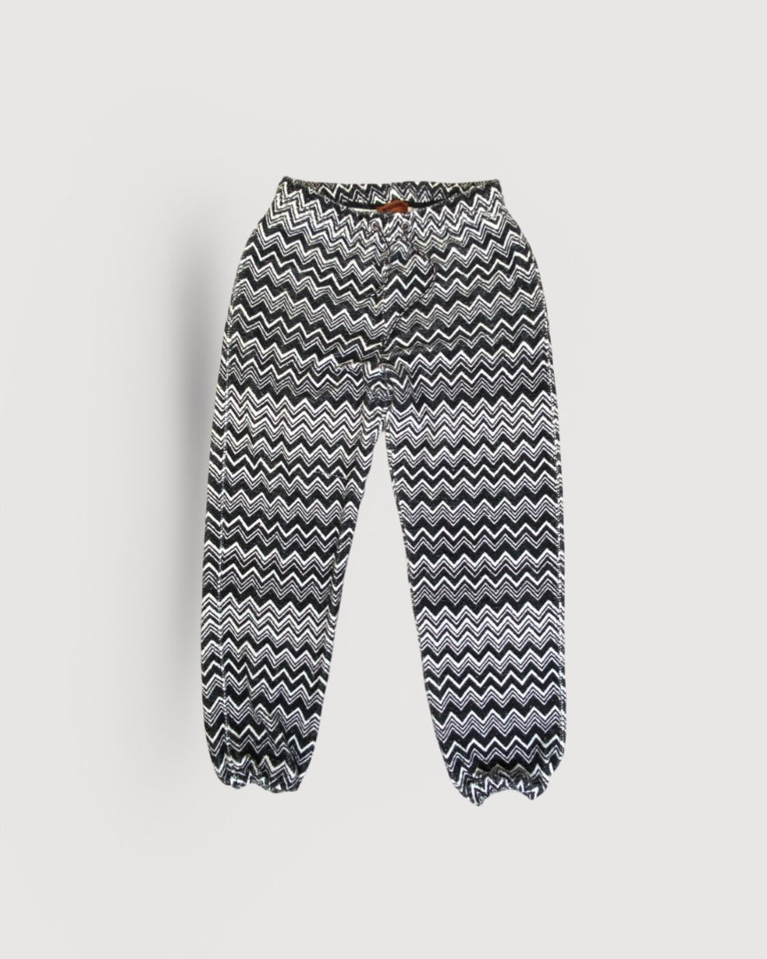 Missoni Zig Zag Joggers Black/ White M