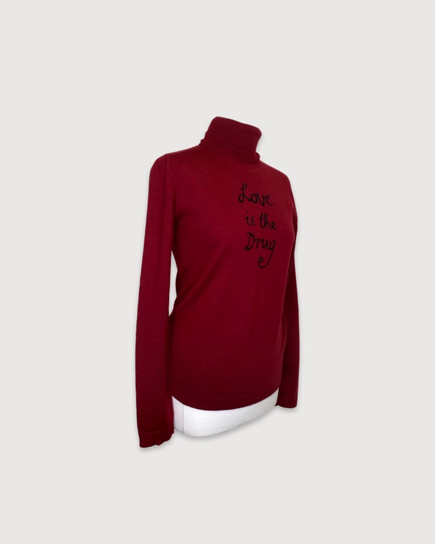 Burgundy Bella Freud Jumper, Medium