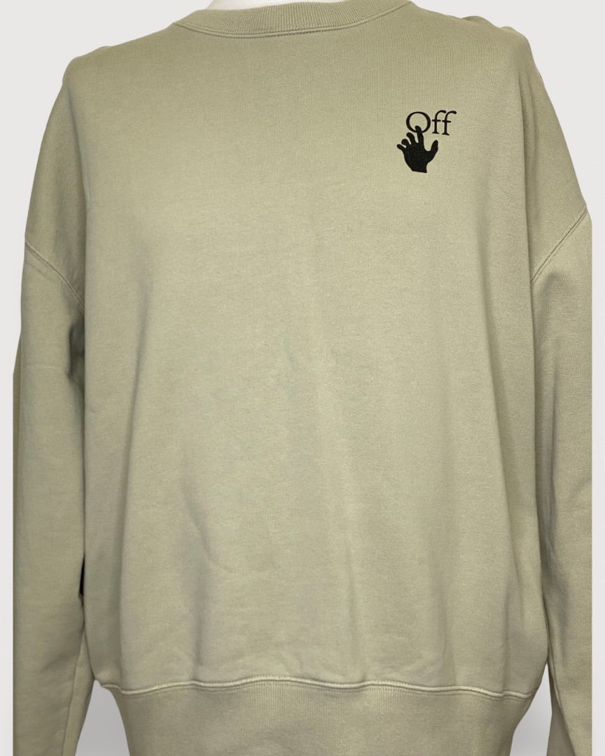 Off White Bubble Arrow Sweatshirt Green L