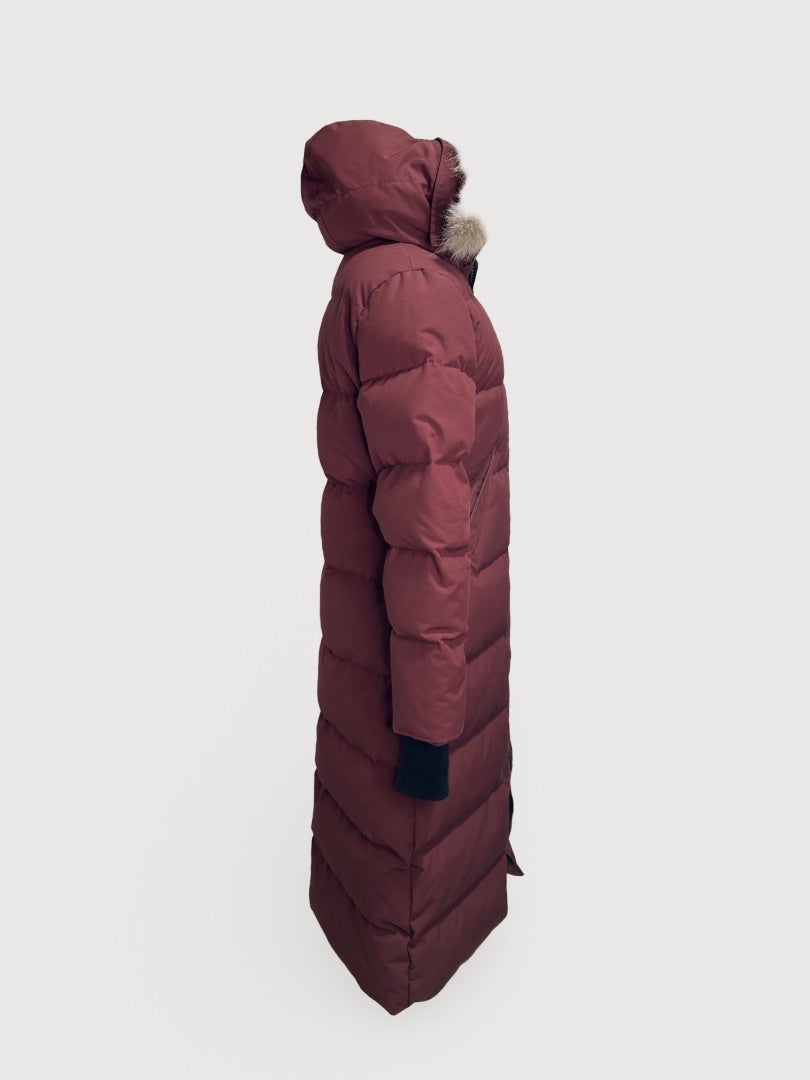 Burgundy Canada Goose Puffer Coat, S