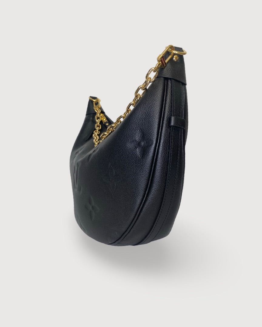 Black Louis Vuitton Loop Hobo, OS