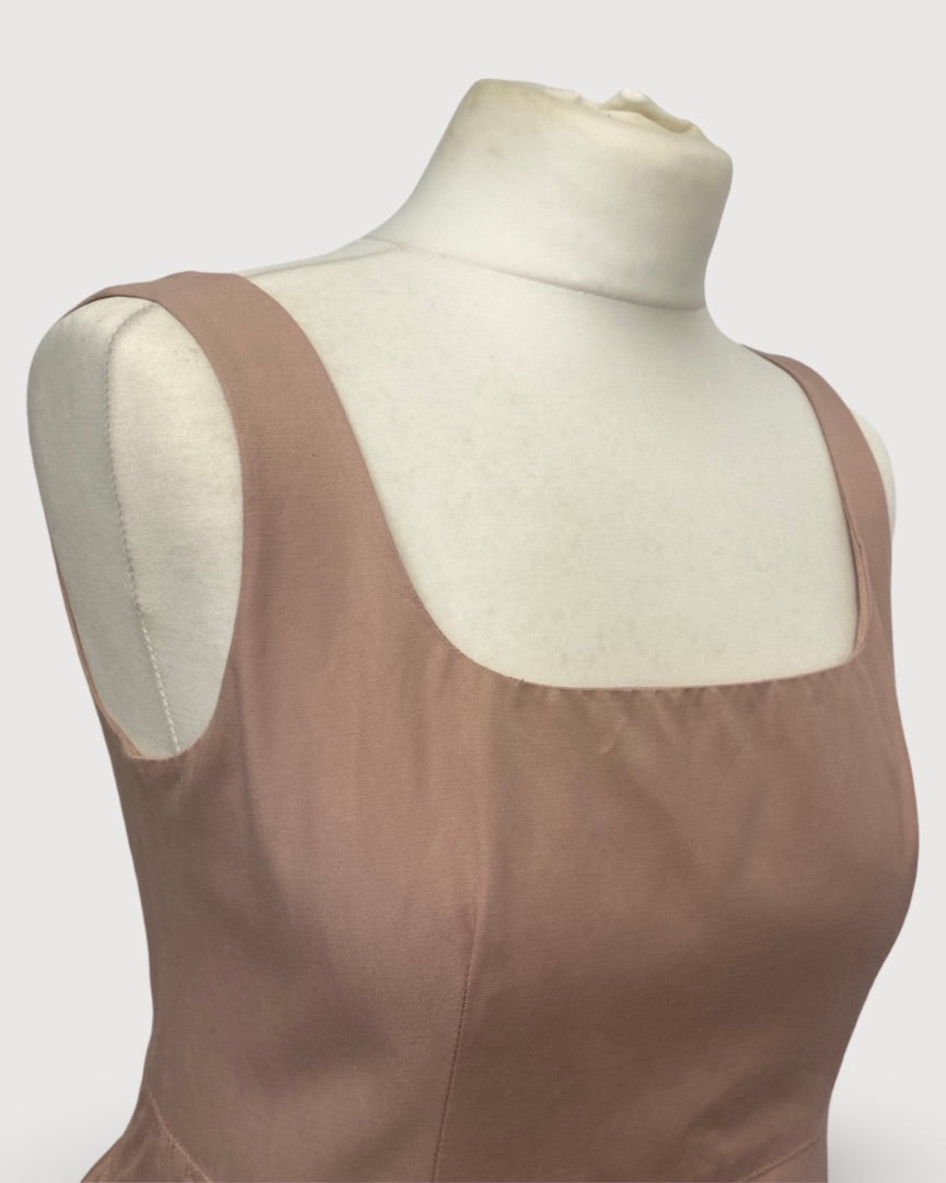 MinJukim S/S Peplum Top Pink/ Red 10