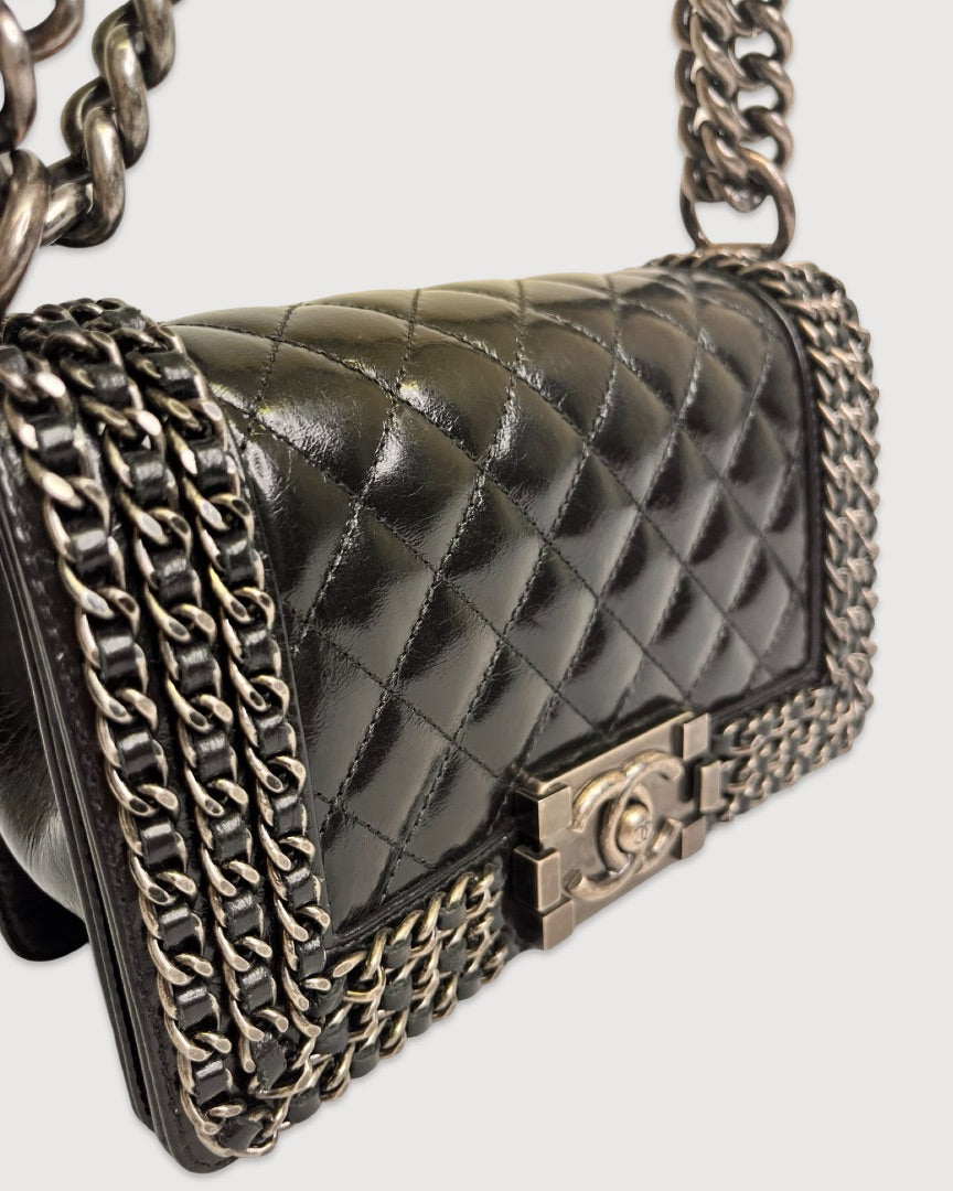 Black Chanel Boy Bag Small