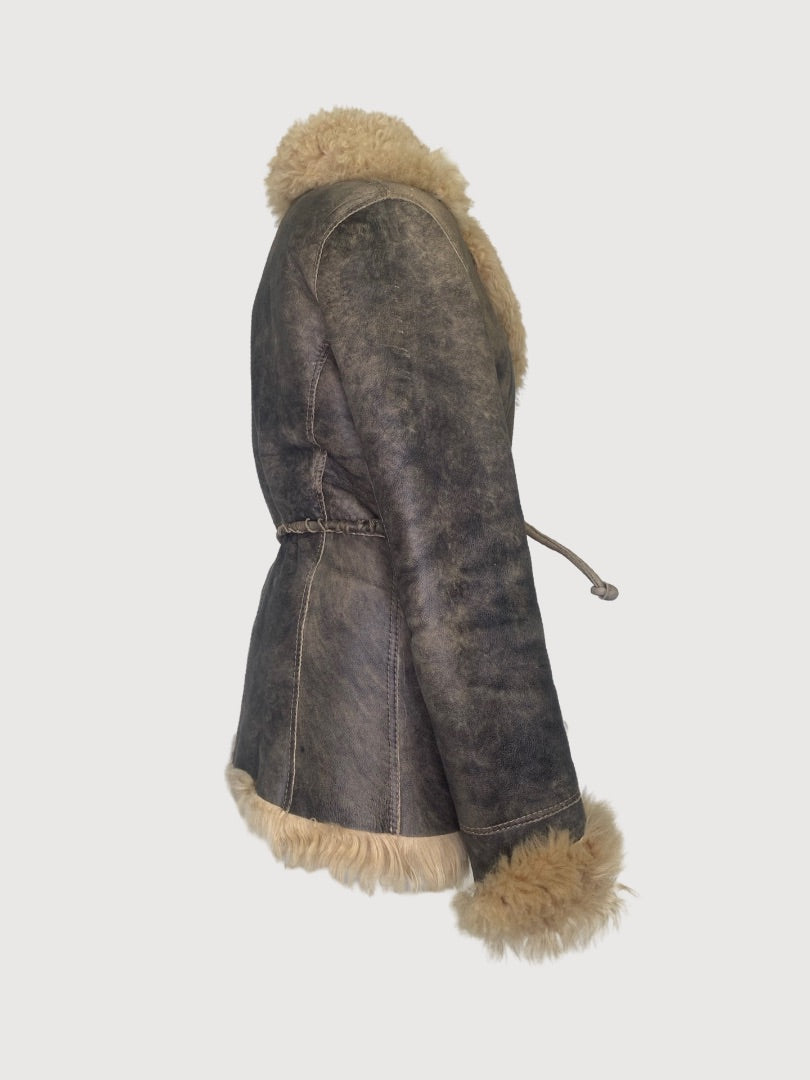 Brown Shearling Originale Coat, S