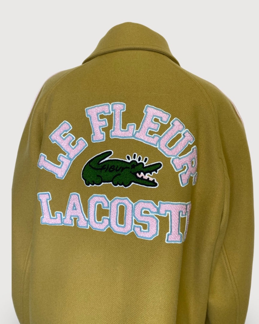 Yellow Lacoste X Golf Le Fleur Varsity Jacket, L