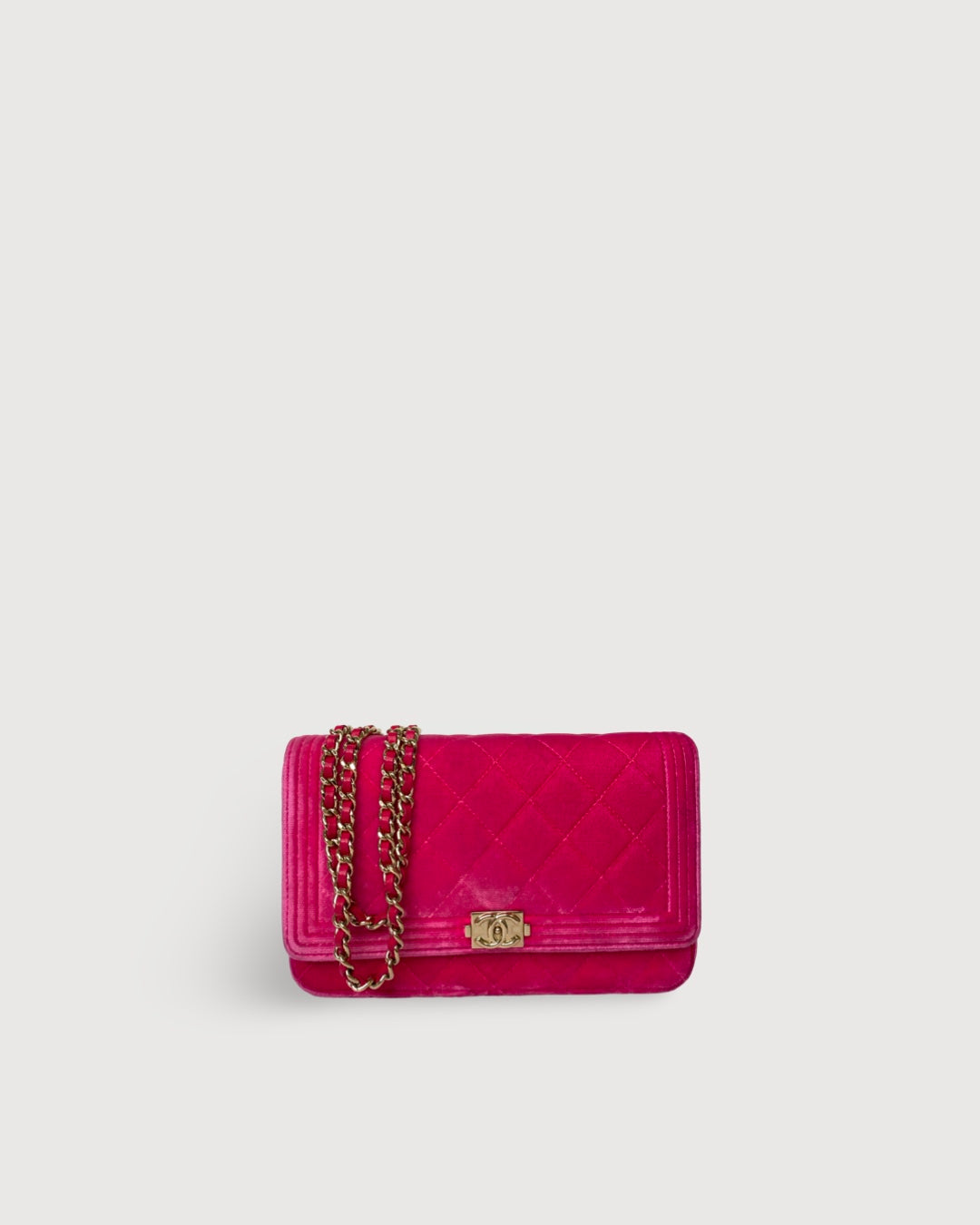 Pink Chanel Wallet on Chain