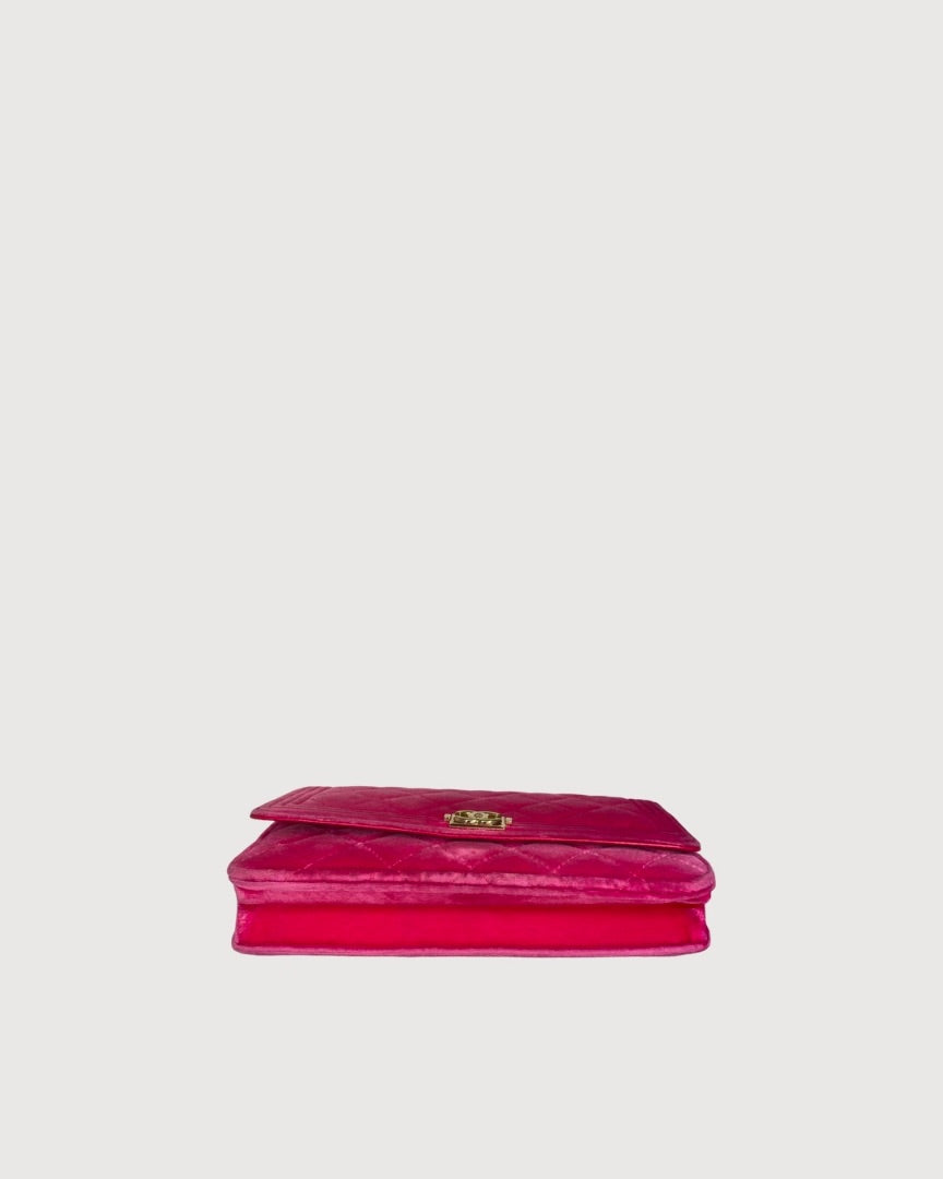 Pink Chanel Wallet on Chain