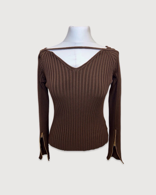 Brown Jacquemus Top, 10